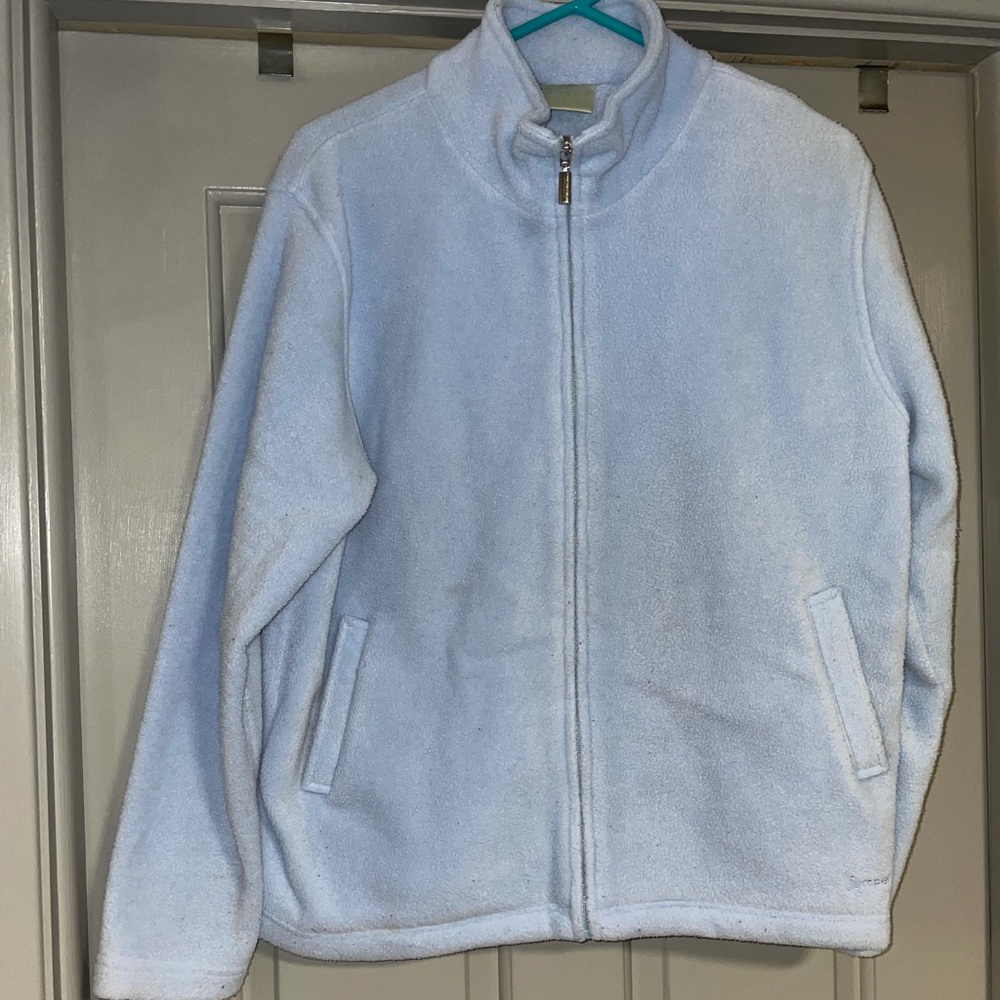 Large Zip Up. Baby blue and super soft